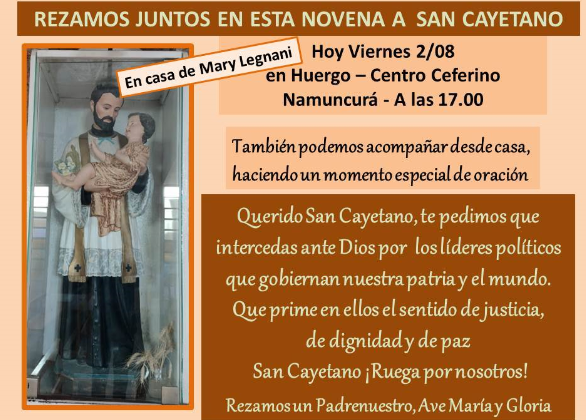 HOY LA NOVENA EN PALEMÓN HUERGO