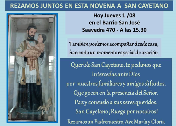 HOY LA NOVENA EN EL BARRIO SAN JOSÉ