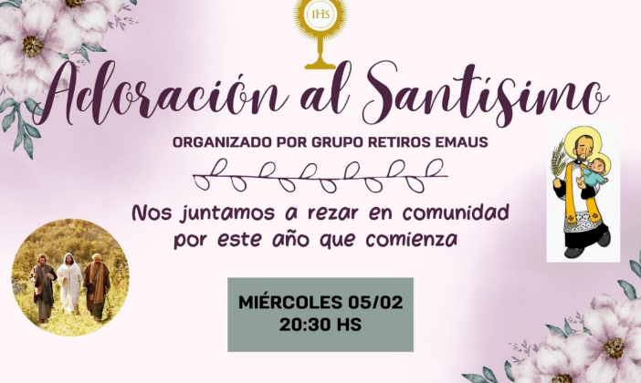 ADORAMOS AL SANTÍSIMO EN COMUNIDAD