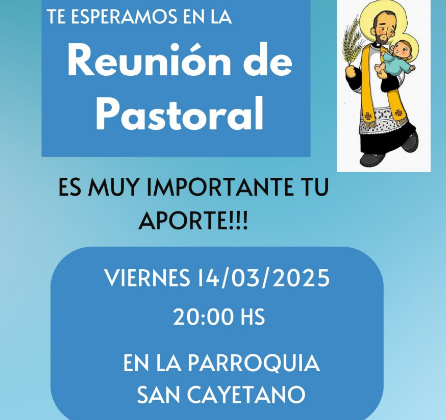 HOY REUNIÓN DE COMUNIDAD