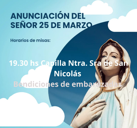 LA ANUNCIACIÓN DEL SEÑOR EN LA PARROQUIA