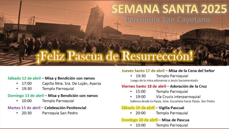 LA SEMANA SANTA EN LA PARROQUIA