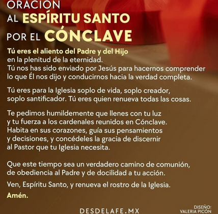 SEGUIMOS REZANDO AL ESPÍRITU SANTO