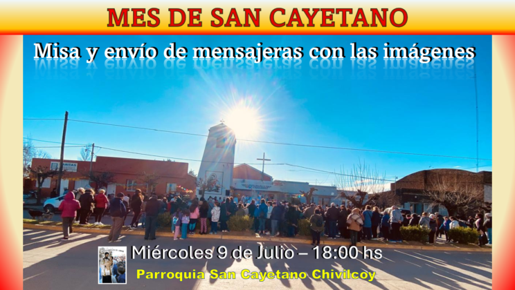 MES DE SAN CAYETANO – ENVÍO DE MENSAJERAS