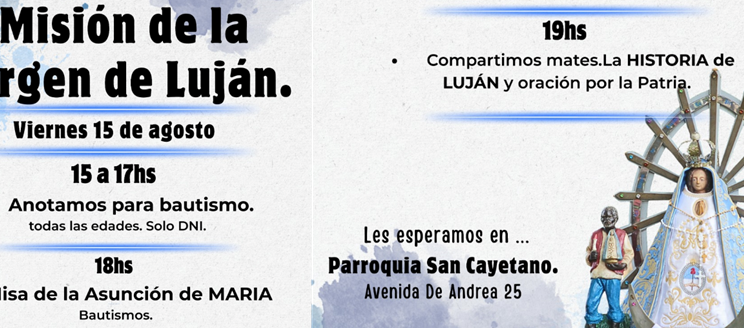 LA FIESTA DE MARÍA Y LA MISIÓN EN LA PARROQUIA