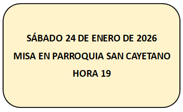 EL HORARIO DE LA MISA DE HOY