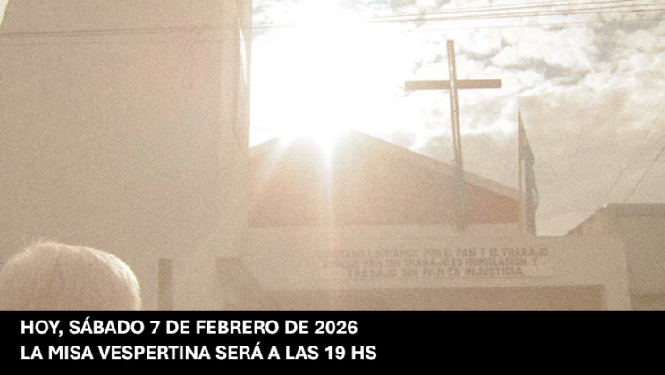 EL HORARIO DE LA MISA DE HOY