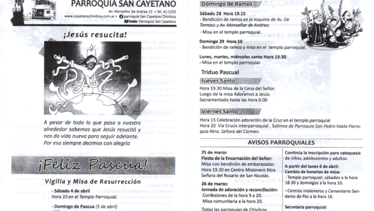 LA SEMANA SANTA EN NUESTRA PARROQUIA