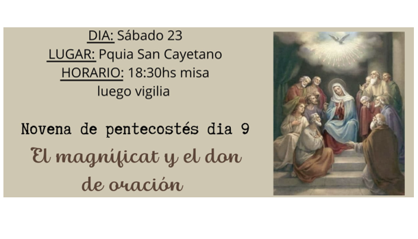 NOVENA DE PENTECOSTÉS – DÍA 9