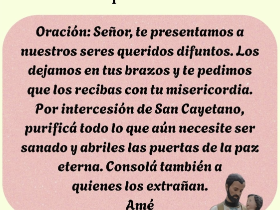 NOVENA A SAN CAYETANO – DÍA 6