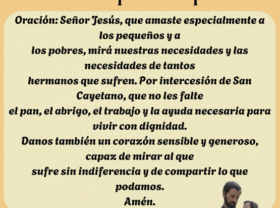 NOVENA A SAN CAYETANO – DÍA 7