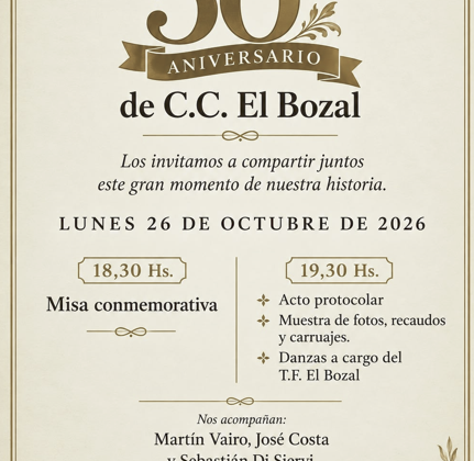 MISA DE ANIVERSARIO EN EL BOZAL